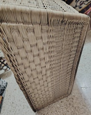 Enorme Cesta Antigua de Mimbre