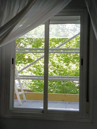 Ventanas de aluminio blanco