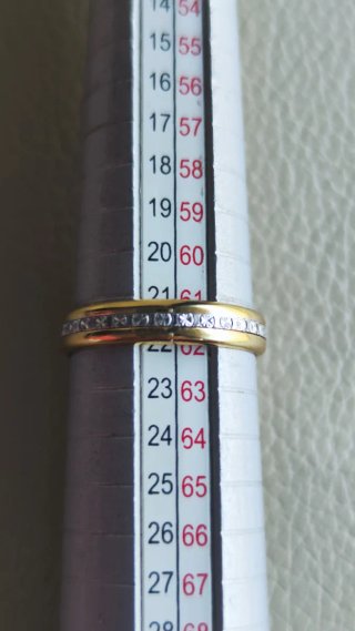 Anillo chapado oro y plata nuevo
