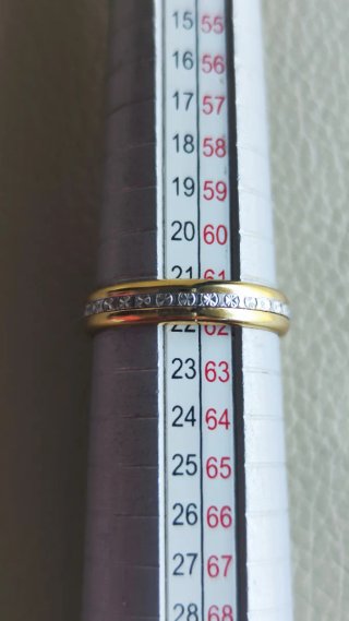 Anillo chapado oro y plata nuevo