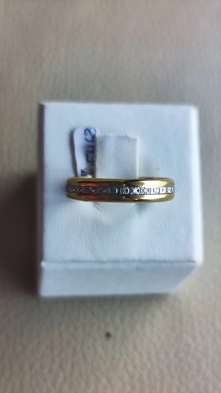 Anillo chapado oro y plata nuevo