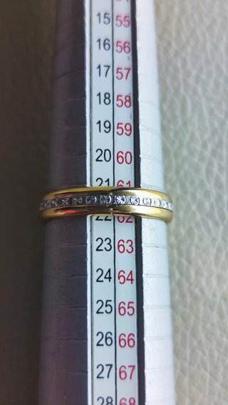 Anillo chapado oro y plata nuevo