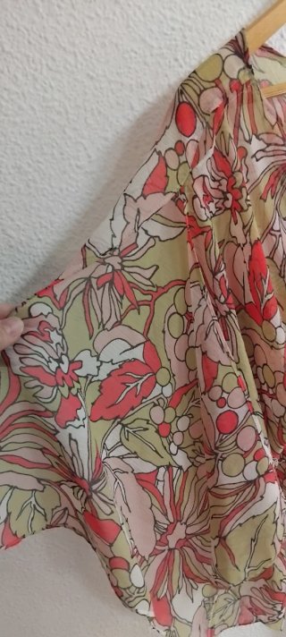 Camisa Zara Estampada Multicolor Talla L