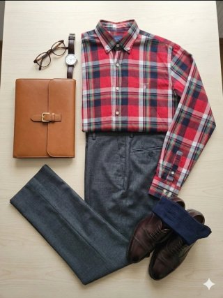 Camisa GANT cuadros roja talla M