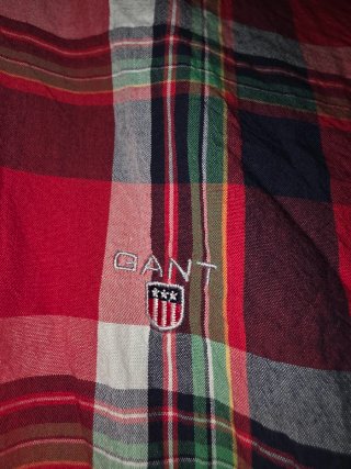 Camisa GANT cuadros roja talla M