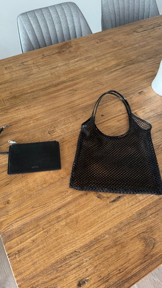 Bolso de malla Mango negro