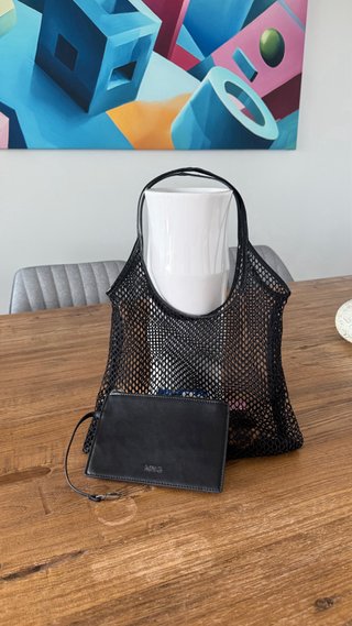 Bolso de malla Mango negro