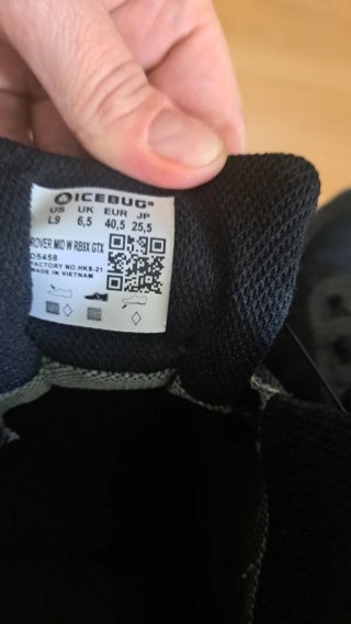 Botas Icebug Gore-Tex BOA Negro/Turquesa