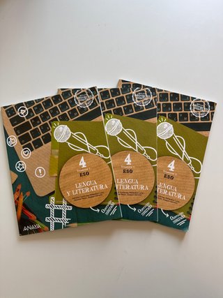 Libros Lengua y Literatura 4 ESO Anaya