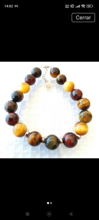 Pulsera Ojo de Halcón, Tigre, Buey y Plata 925