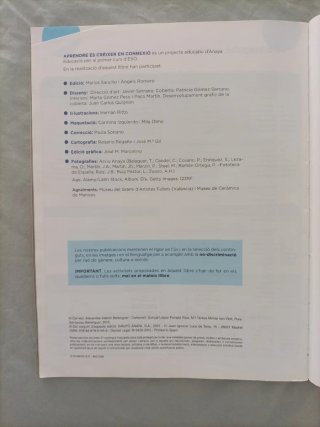 Valencià, llengua i literatura, ESO 1