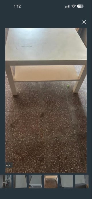 Mesa de centro IKEA LACK blanca 118x78 cm