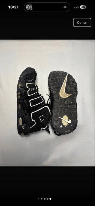 Nike Air More Uptempo Negras y Blancas