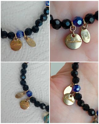 Bracciale Sodini Boheme nero e ottanio