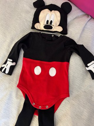 Disfraz Mickey Bebé Talla 6-9 Meses