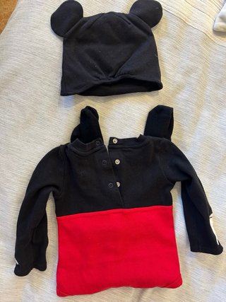 Disfraz Mickey Bebé Talla 6-9 Meses