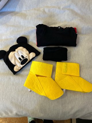 Disfraz Mickey Bebé Talla 6-9 Meses