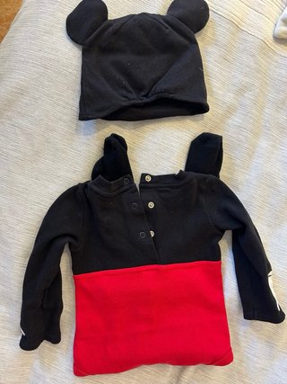 Disfraz Mickey Bebé Talla 6-9 Meses