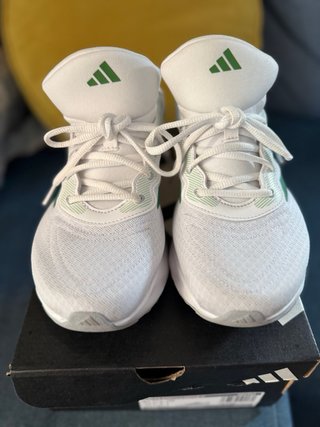 Zapatillas Adidas Blancas y Verdes 42