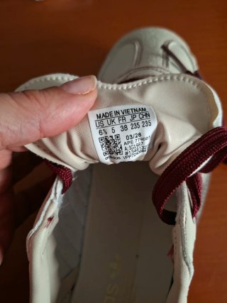 Adidas Zapatillas Deportivas Blancas y Rojas