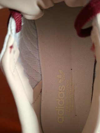 Adidas Zapatillas Deportivas Blancas y Rojas