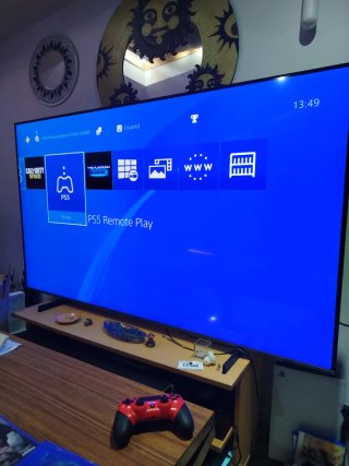 PS4 Slim 1 Tera+ Mando Rojo+ Mando original cerrad