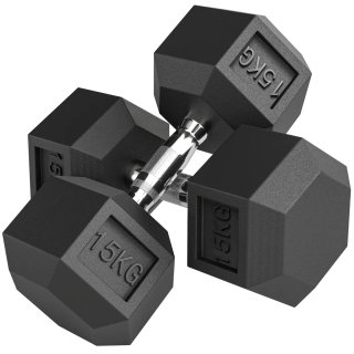 Set 2 Mancuernas Hexagonales 15 kg