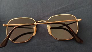Gafas de sol Ray-Ban Hexagonal Oro/Negro