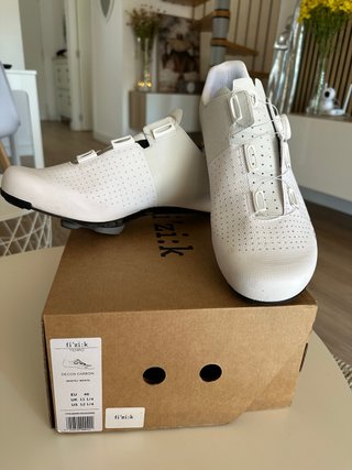 Zapatillas Ciclismo Fizik Decos Carbono Blancas