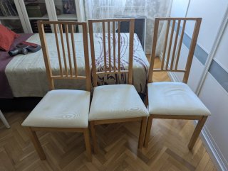 Mesa Bjorkudden IKEA + 3 Sillas