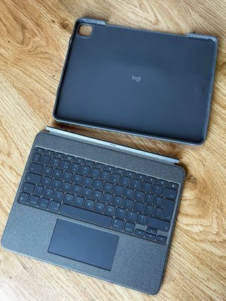 Funda Logitech Combo Touch Gris iPad Pro 12.9