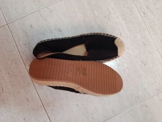 Zapatillas esparto ETÉREO SHOES negras