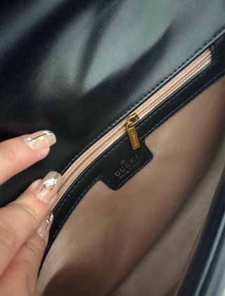 Borsa Gucci GG Marmont Nera e Beige