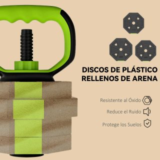 Mancuernas Ajustables 20kg 6 en 1