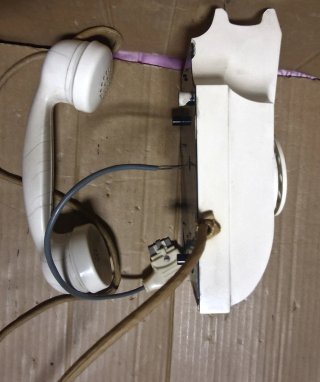 Telefono Urmet vintage a disco da muro
