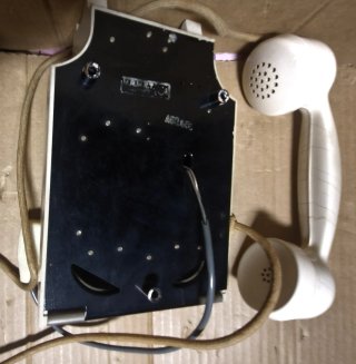 Telefono Urmet vintage a disco da muro