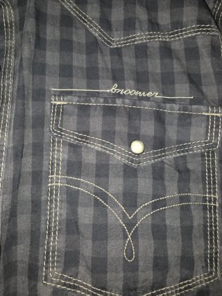 Camisa de cuadros gris