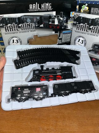 Conjunto 2 Trenes Juguete Clásicos Rail King