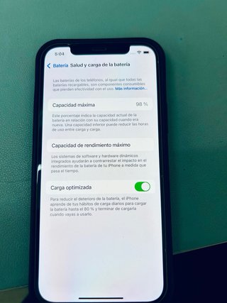iPhone 12 128GB Negro | Batería 98% | Muy cuidado