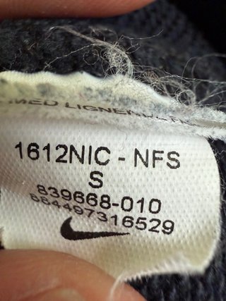 Sudadera Nike Negra con Mangas Estampadas