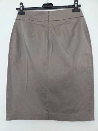 Gonna ufficio grigio tortora