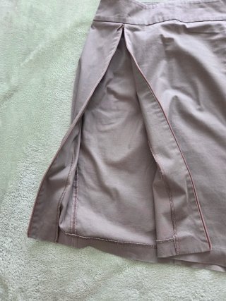 Gonna ufficio grigio tortora