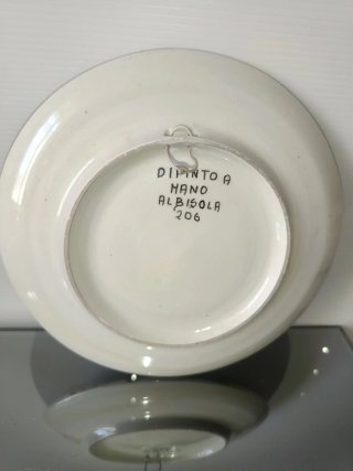 Piatto in ceramica Albisola vintage