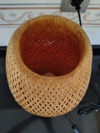Lámparas de mesa bambú y metal