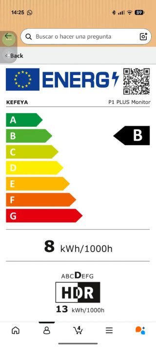 Monitor Portátil Kefeya 13.3 Negro