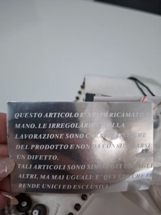 Cintura Camomilla Italia ricamata a mano