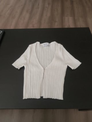 Camiseta Bershka Blanca Talla XS