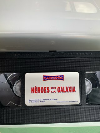 Película VHS Héroes en la Galaxia