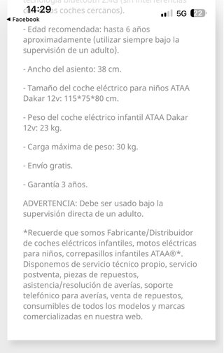 Coche eléctrico infantil