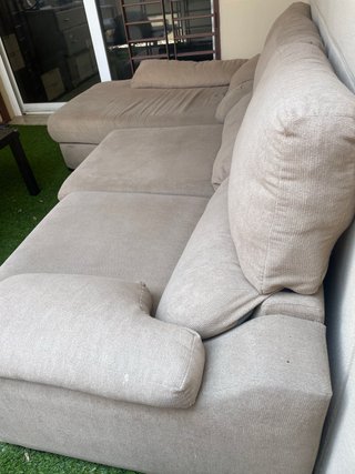 Chaiselongue modular tela beige